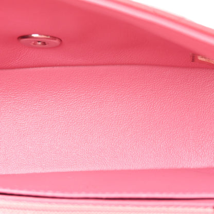 Chanel Lambskin Quilted Valentine Charms Tri-Color Mini Rectangular Flap Pink 5 of 10