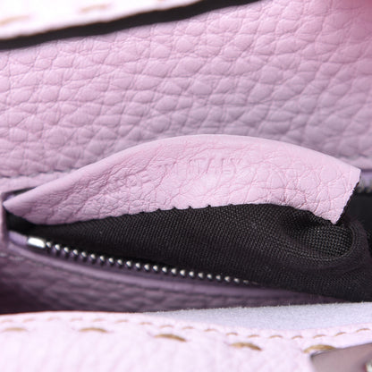 Fendi Cuoio Romano Selleria Mini Peekaboo Iconic Satchel Anemone 7 of 11