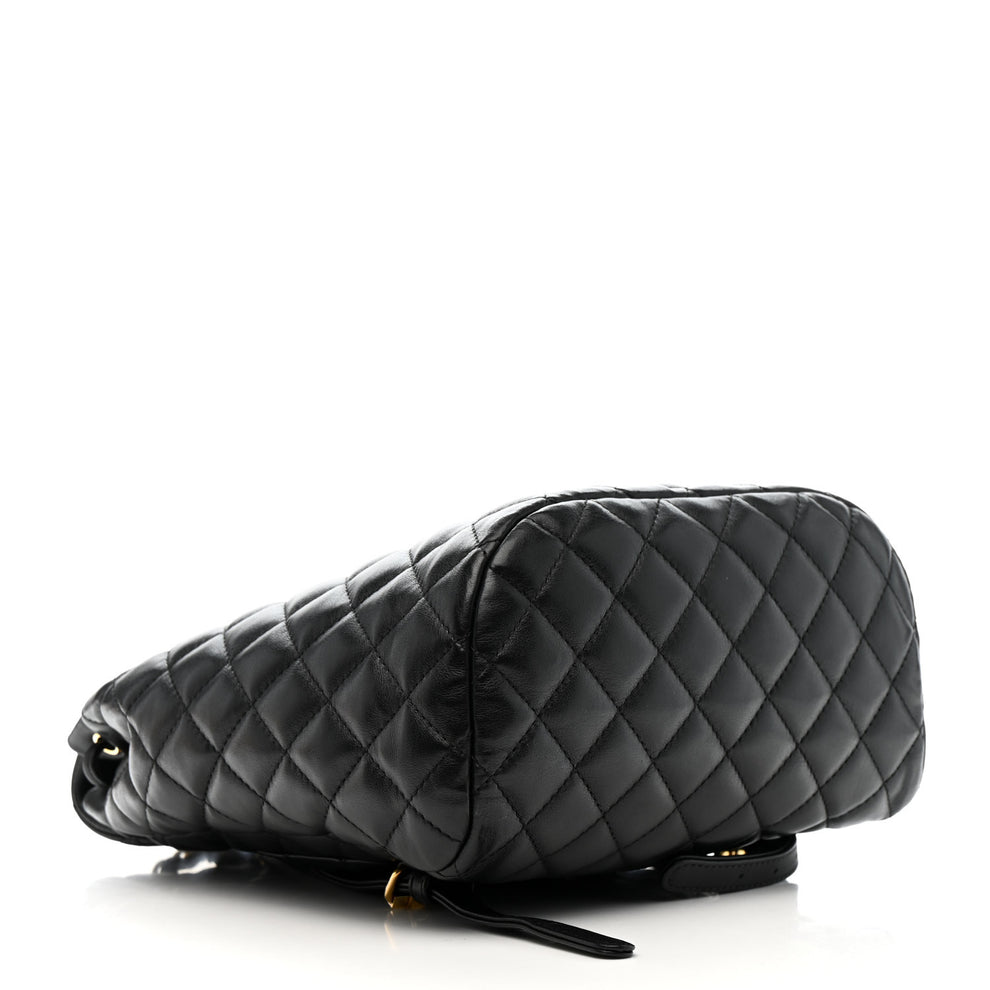 Chanel Calfskin Quilted Small Urban Spirit Backpack Black 1784531 ...