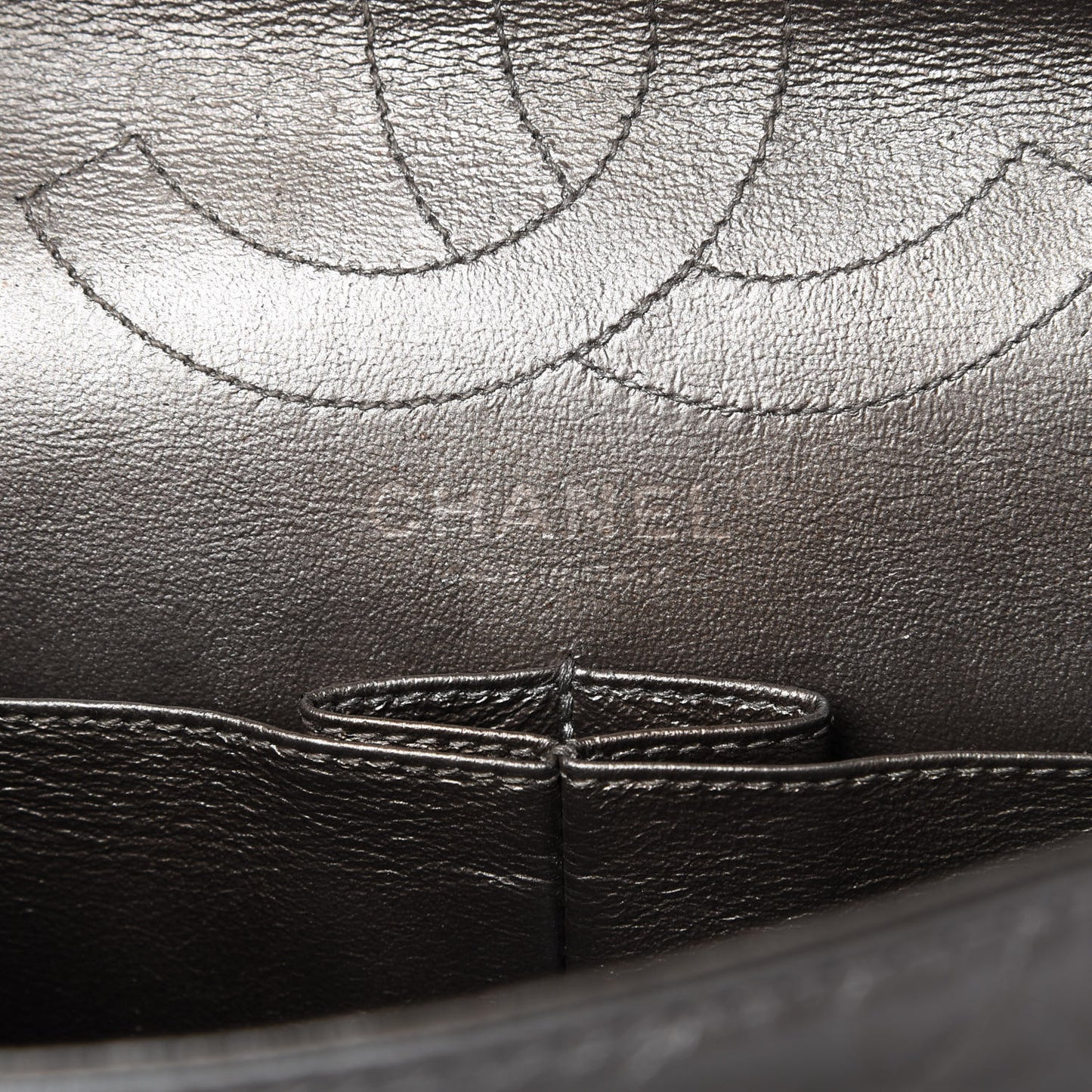 Metallic Aged Calfskin Quilted 2.55 Reissue 226 Flap Silver