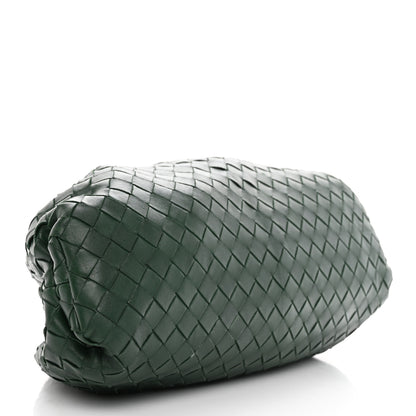 Bottega Veneta Nappa Maxi Intrecciato The Pouch Oversized Clutch Raintree 4 of 12