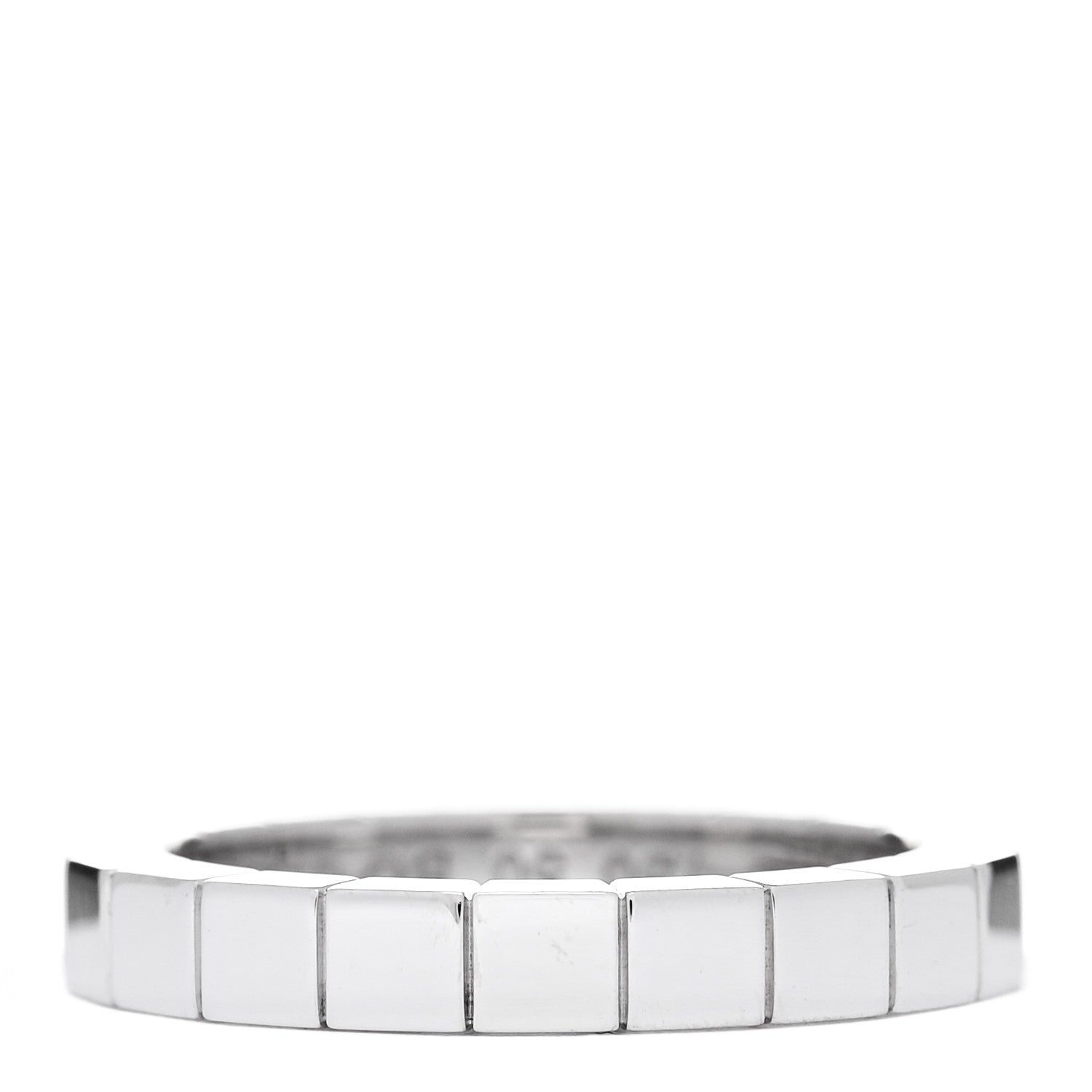 Cartier 18K White Gold Lanieres Ring 50 5.25 3 of 5