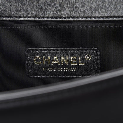 Chanel Lambskin Quilted Medium Boy Flap Black 6 of 8