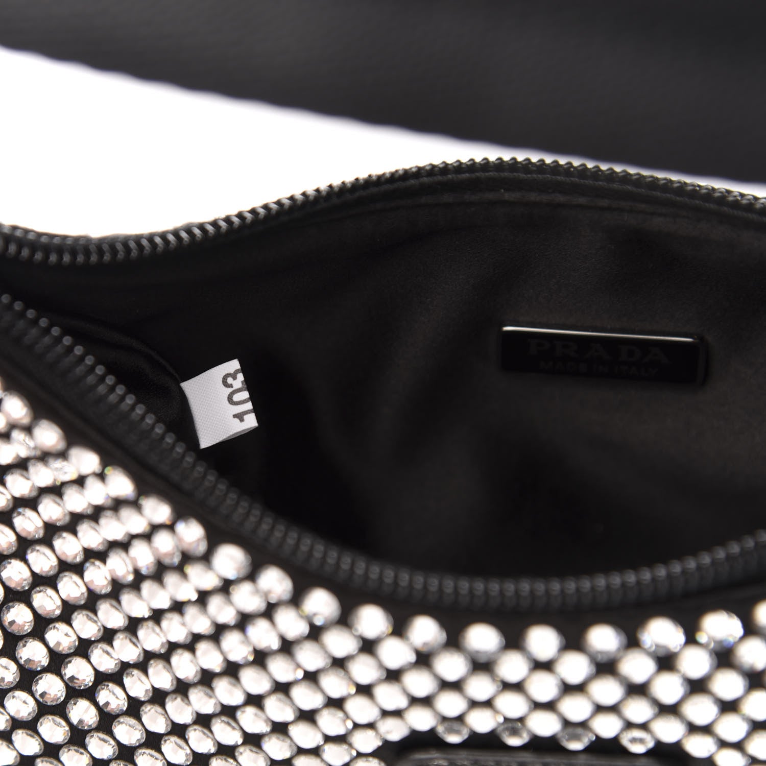Prada Satin Crystal Mini Re-Edition 2000 Bag Cristal 7 of 11