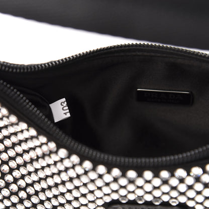 Prada Satin Crystal Mini Re-Edition 2000 Bag Cristal 7 of 11