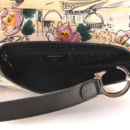 Christian Dior Canvas Paris 50s Saddle Bag Multicolor 4 of 5