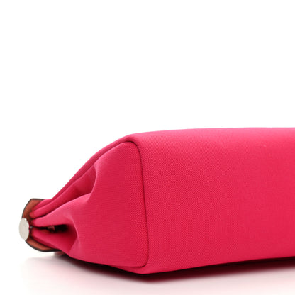 Hermes Military Toile Vache Hunter Herbag Zip PM 31 Rose Mexico Rouge Piment 10 of 13