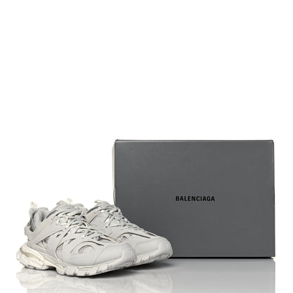 Balenciaga Rubber Mesh Fabric Monocolor Recycled Sole Womens Track Sneakers 40 White 9 of 9