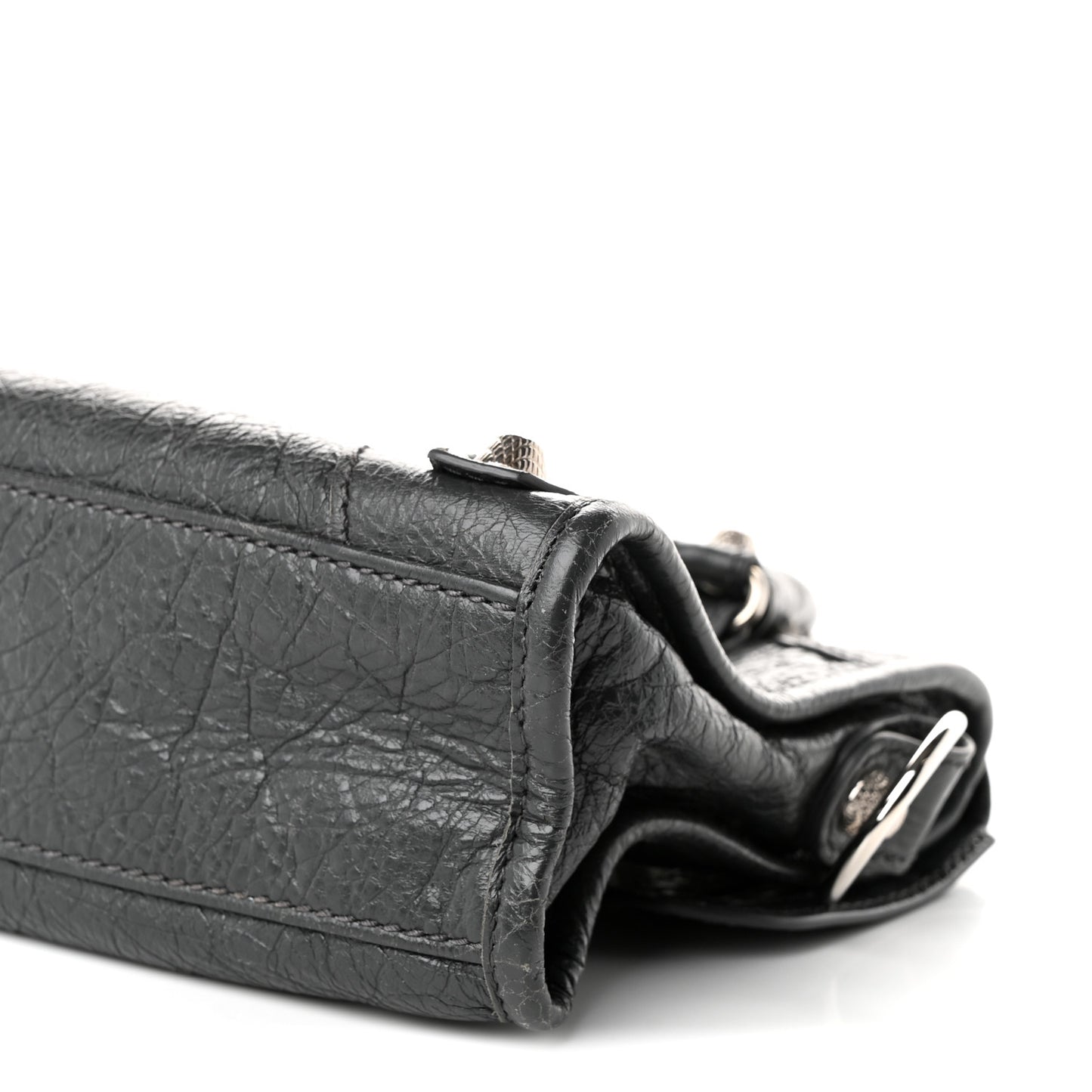 Agneau Giant 12 Silver Hardware Mini City Gris Fossile