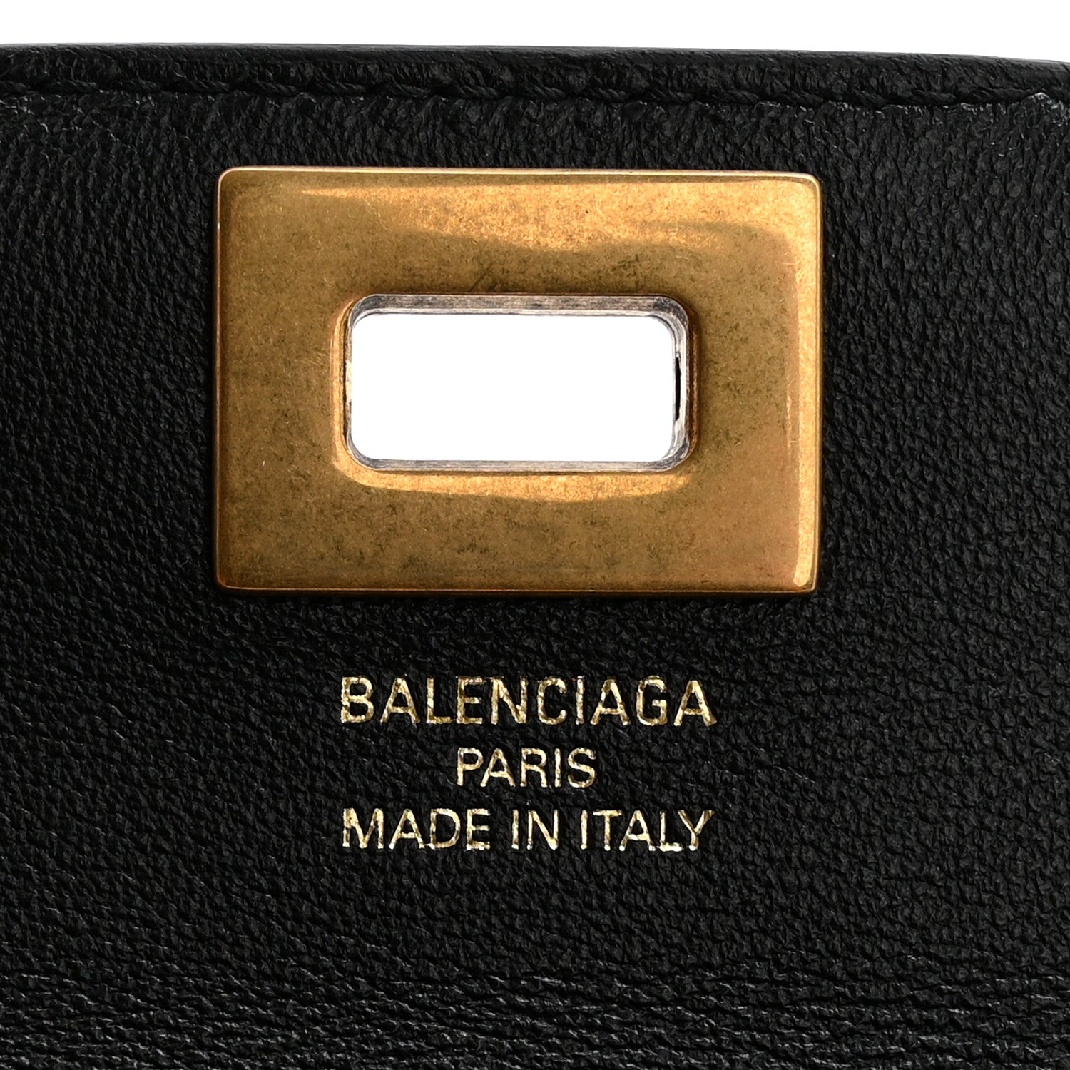 Balenciaga Natural Smooth Calfskin Rodeo Flap Wallet Black 6 of 8