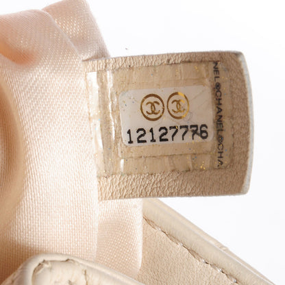 Chanel Lambskin Quilted East West Accordion Flap Ivory 6 of 8