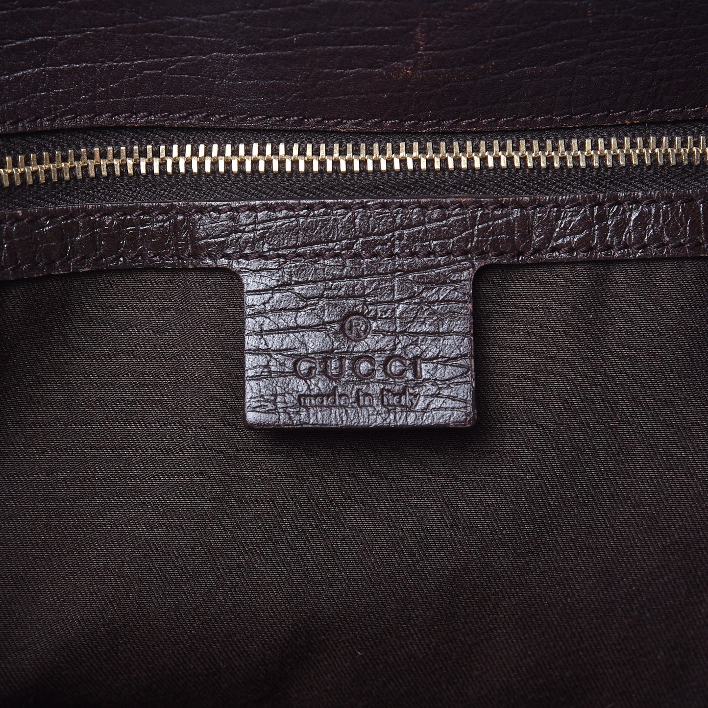 Monogram Large Horsebit Chain Hobo Dark Brown