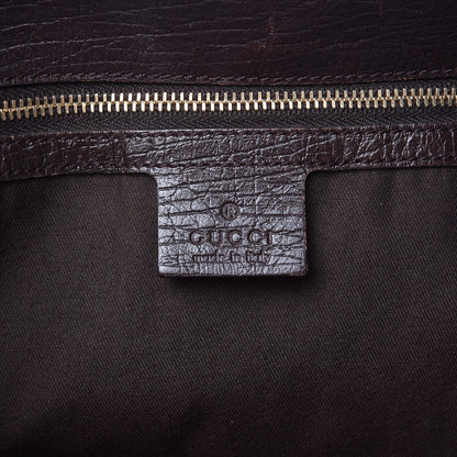 Gucci Monogram Large Horsebit Chain Hobo Dark Brown 6 of 12