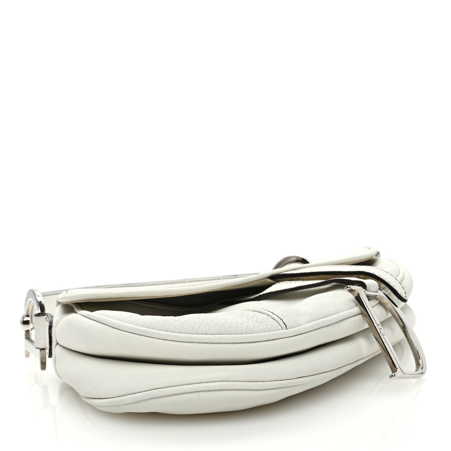 Calfskin Saddle Bag White