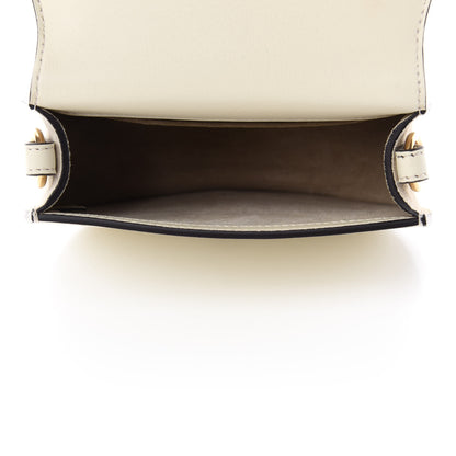 Chloe Calfskin Suede Small Nile Bracelet Bag Off White 5 of 9