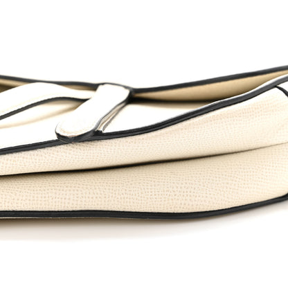 Christian Dior Grained Calfskin Saddle Bag White 10 of 16