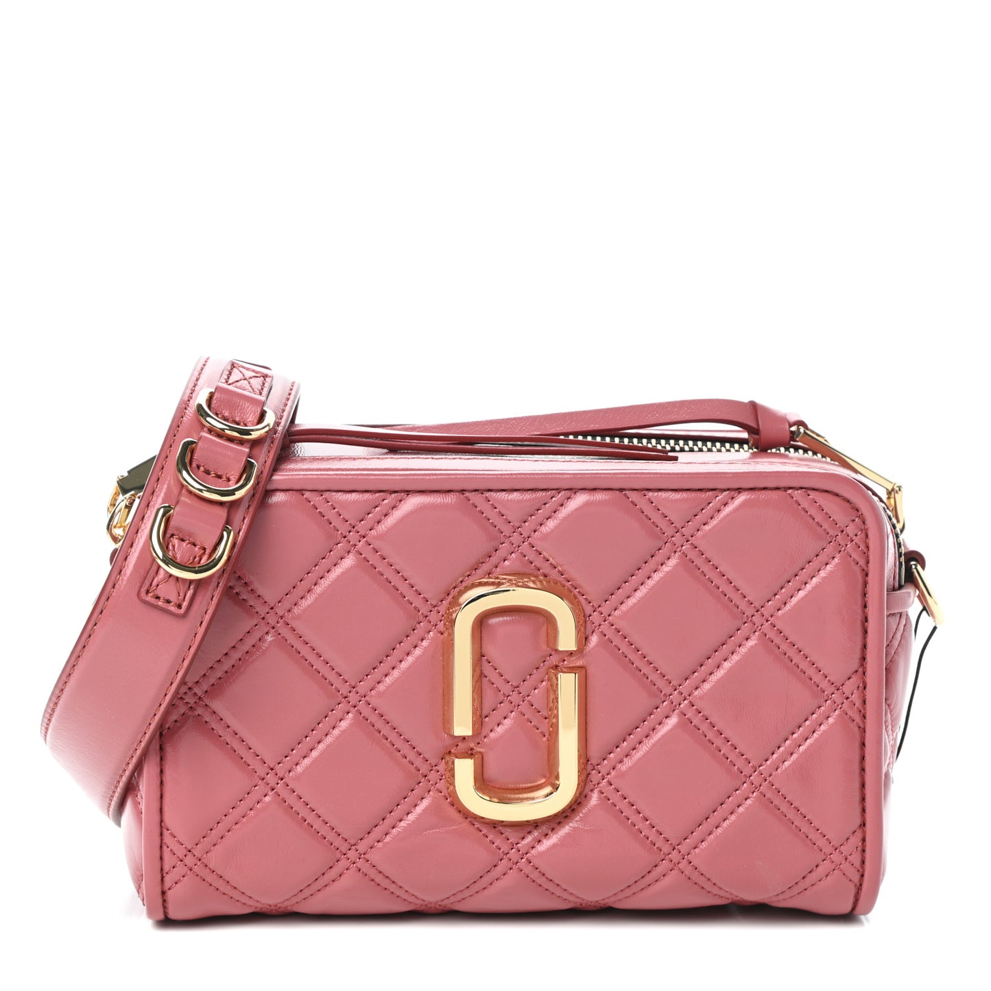 Calfskin Quilted The Softshot 21 Bag Santa Fe Red