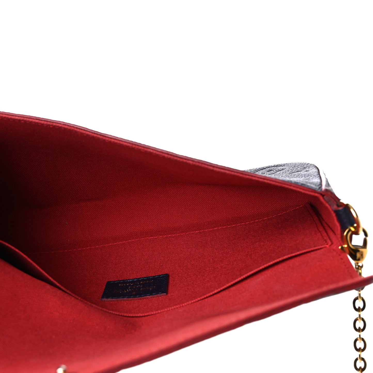 Empreinte Pochette Felicie Chain Wallet Marine Rouge