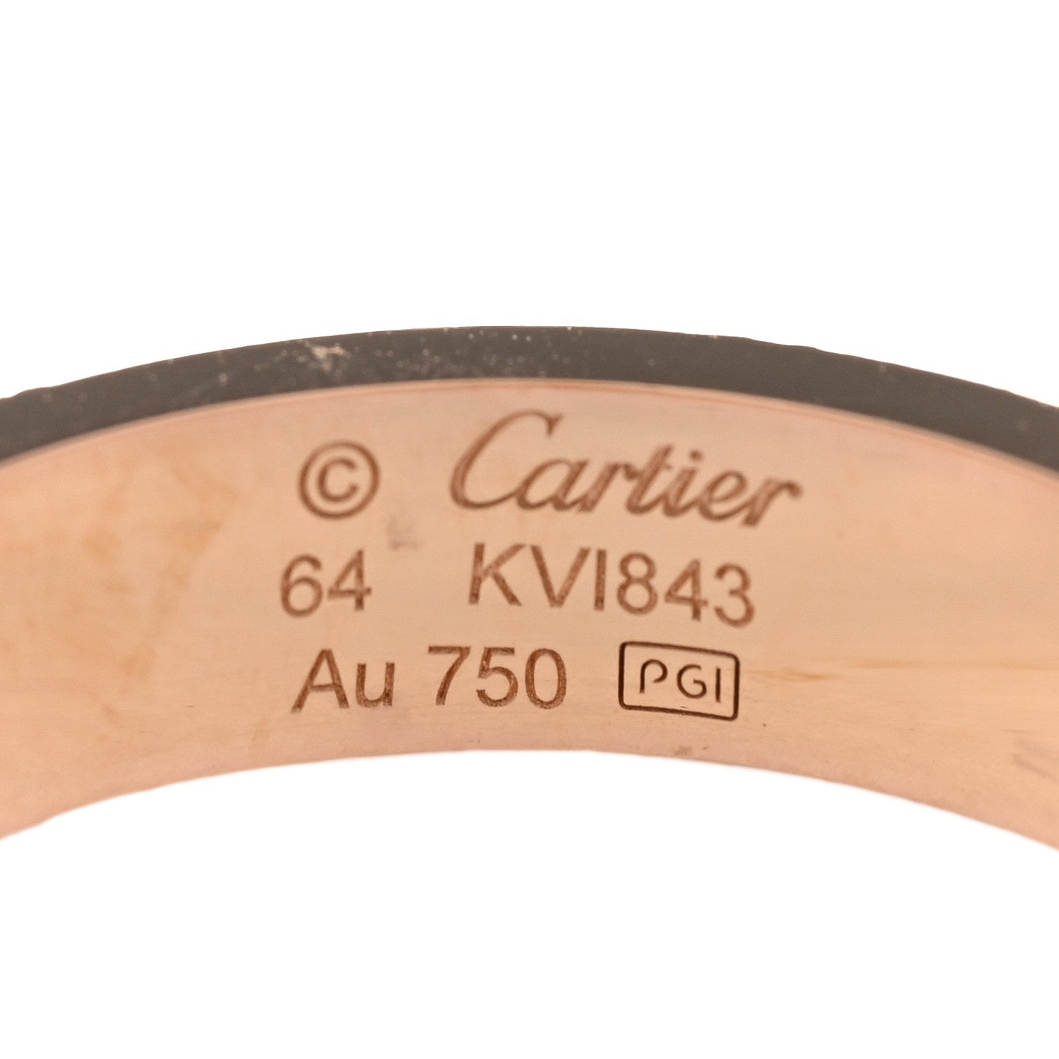 Cartier 18K Pink Gold 3 Diamond 5.5mm LOVE Ring 64 10.75 4 of 4