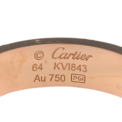 Cartier 18K Pink Gold 3 Diamond 5.5mm LOVE Ring 64 10.75 4 of 4