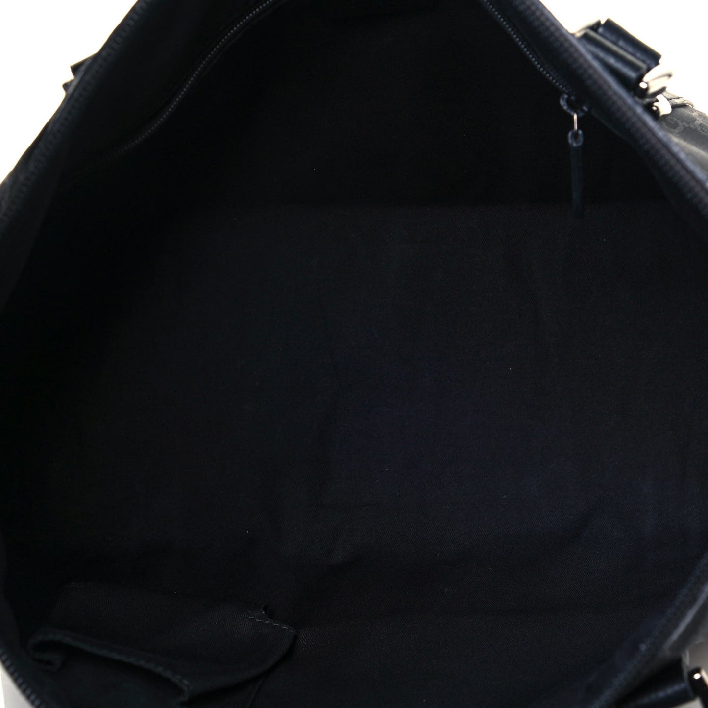 Nylon Monogram Medium Abbey Tote Black