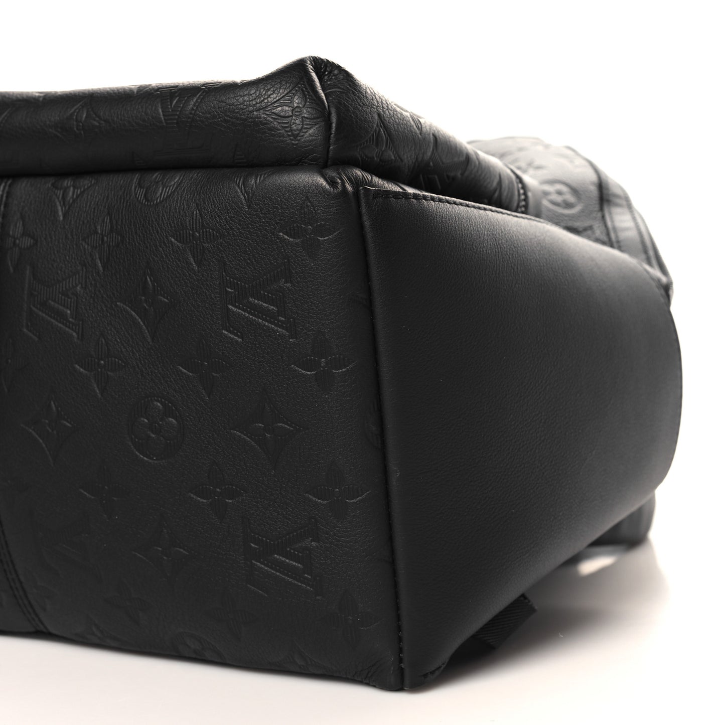 Calfskin Monogram Shadow Discovery Backpack  Black