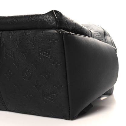 Louis Vuitton Calfskin Monogram Shadow Discovery Backpack  Black 9 of 9