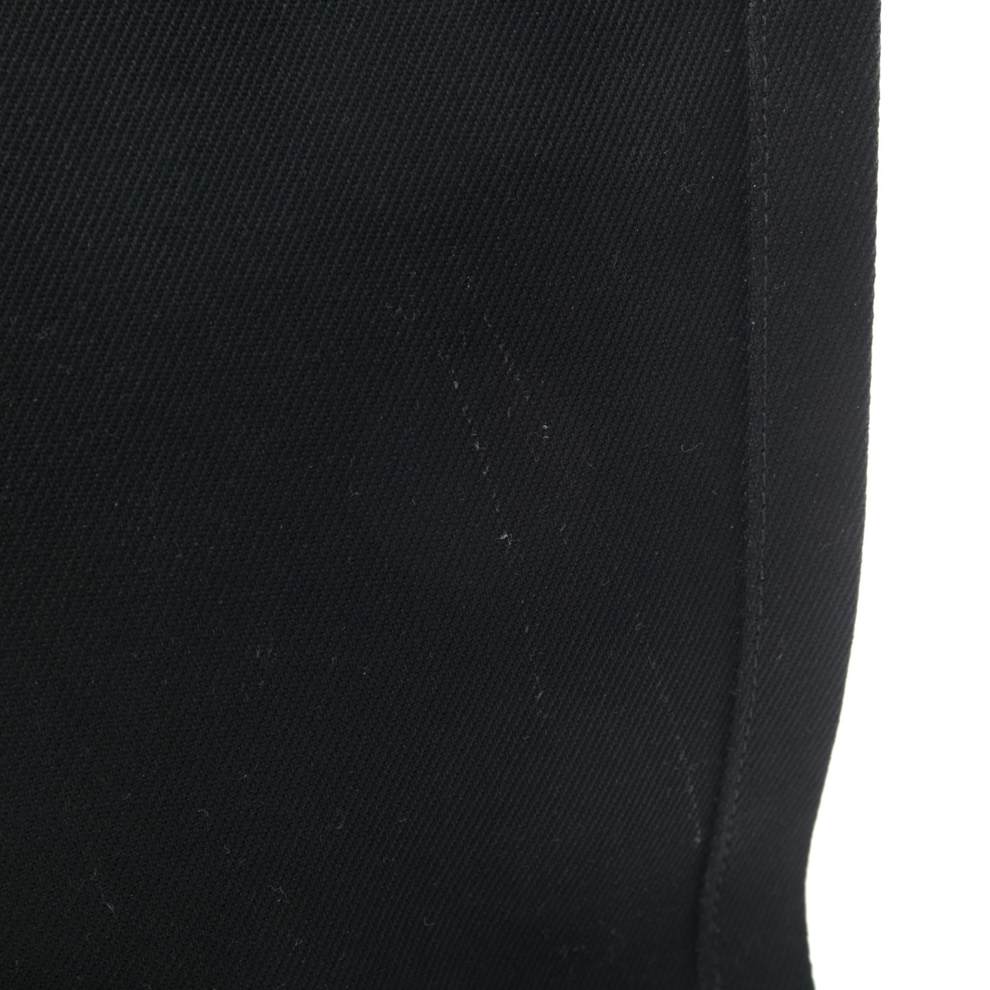 Linen Calfskin Rive Gauche Tote Black