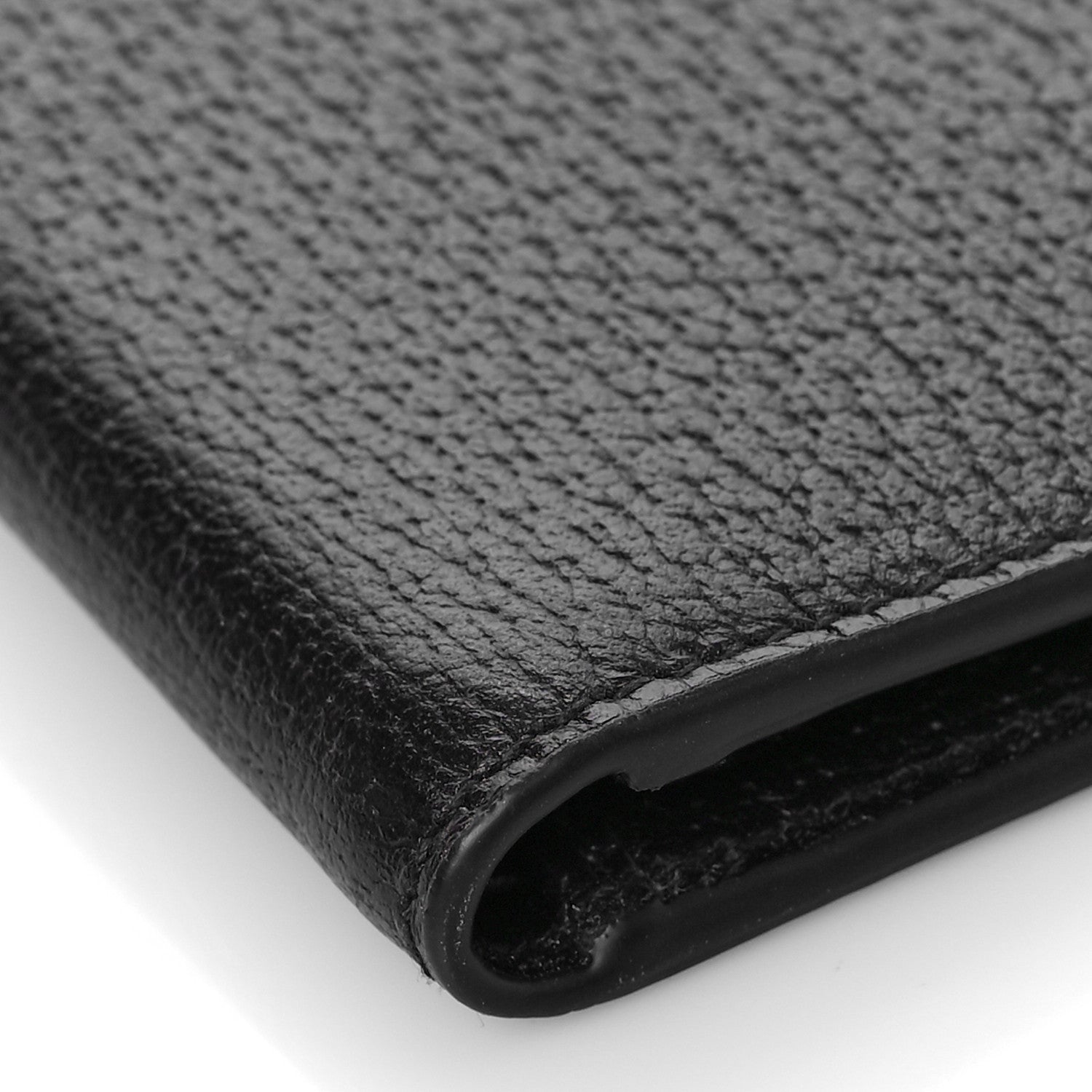 Gucci Calfskin Boar Effect GG Marmont Bi-Fold Wallet Black 8 of 10
