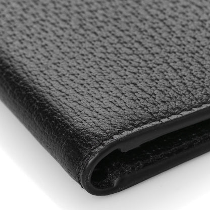 Gucci Calfskin Boar Effect GG Marmont Bi-Fold Wallet Black 8 of 10