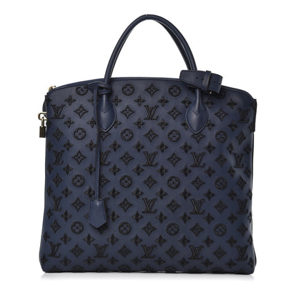 Louis Vuitton Monogram Addiction Vertical Lockit MM Blue 1 of 10