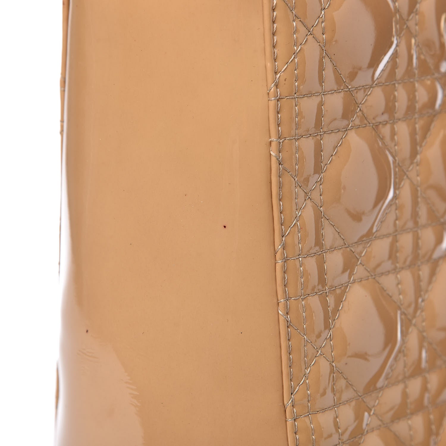 Christian Dior Patent Cannage Large Lady Dior Beige 14 of 21