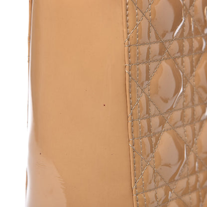 Christian Dior Patent Cannage Large Lady Dior Beige 14 of 21