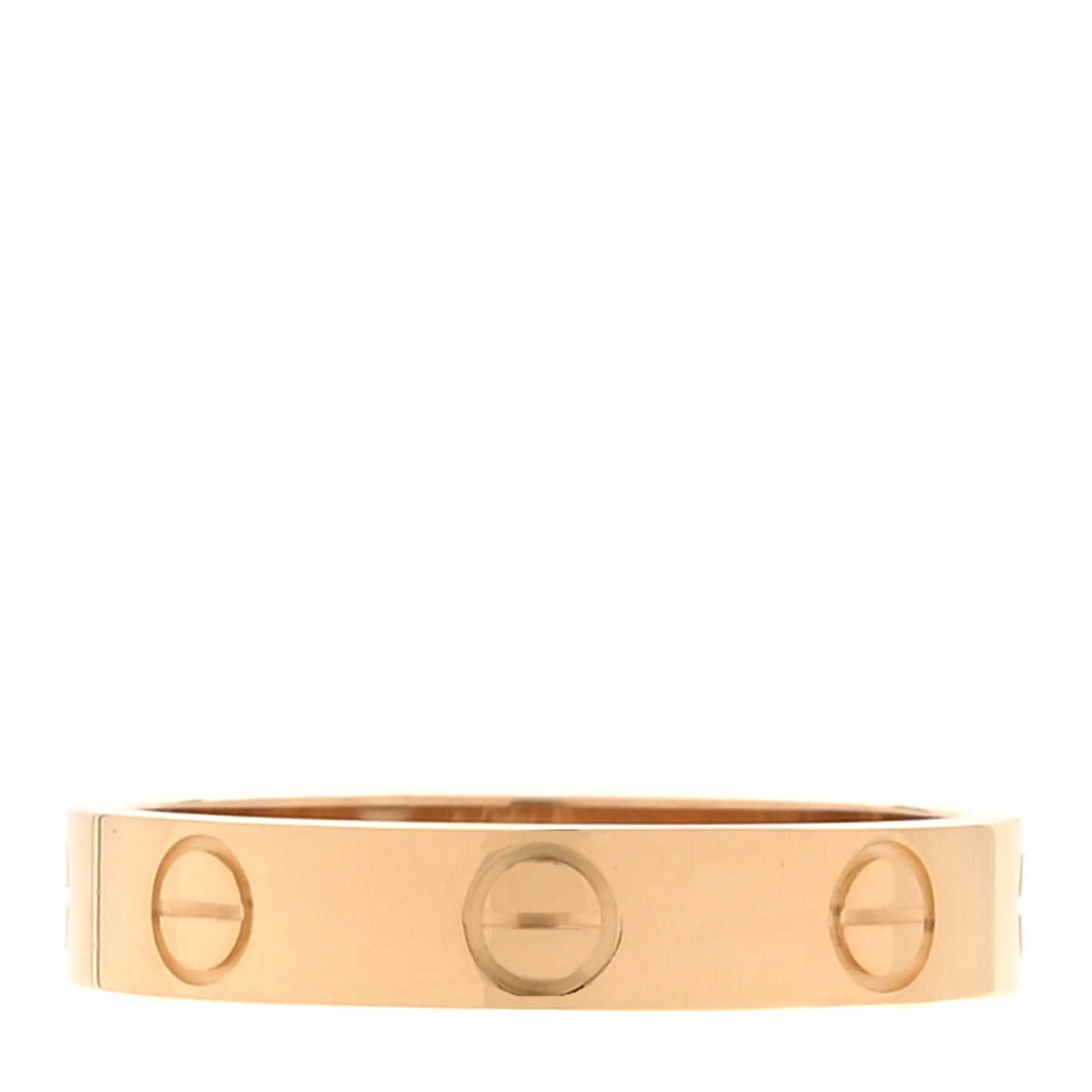 18K Yellow Gold 3.5mm LOVE Wedding Band Ring 52 6