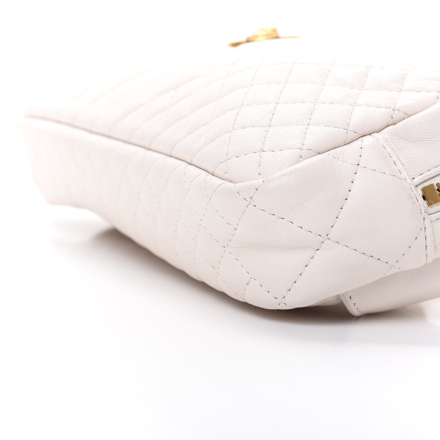 Versace Nappa Barocco Quilted Vanitas Medea Belt Bag White 7 of 12