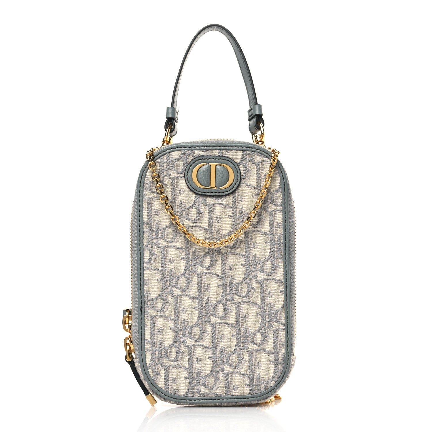 Christian Dior Oblique 30 Montaigne Phone Holder Grey 1 of 10