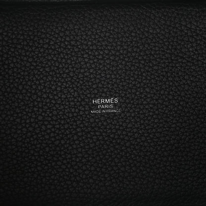 Hermes Taurillon Clemence Monochrome Picotin Lock 18 PM Black 6 of 12