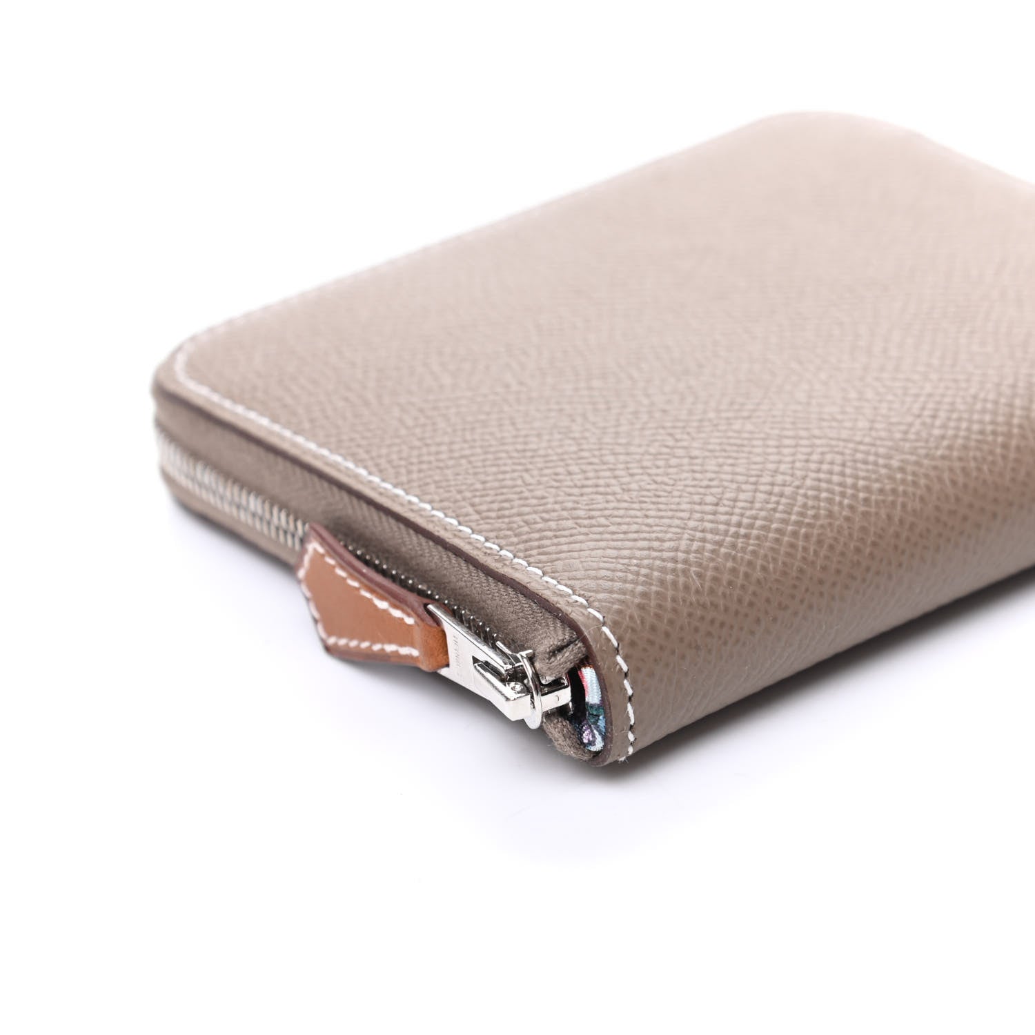 Hermes Epsom Silk'in Compact Wallet Etoupe 8 of 10