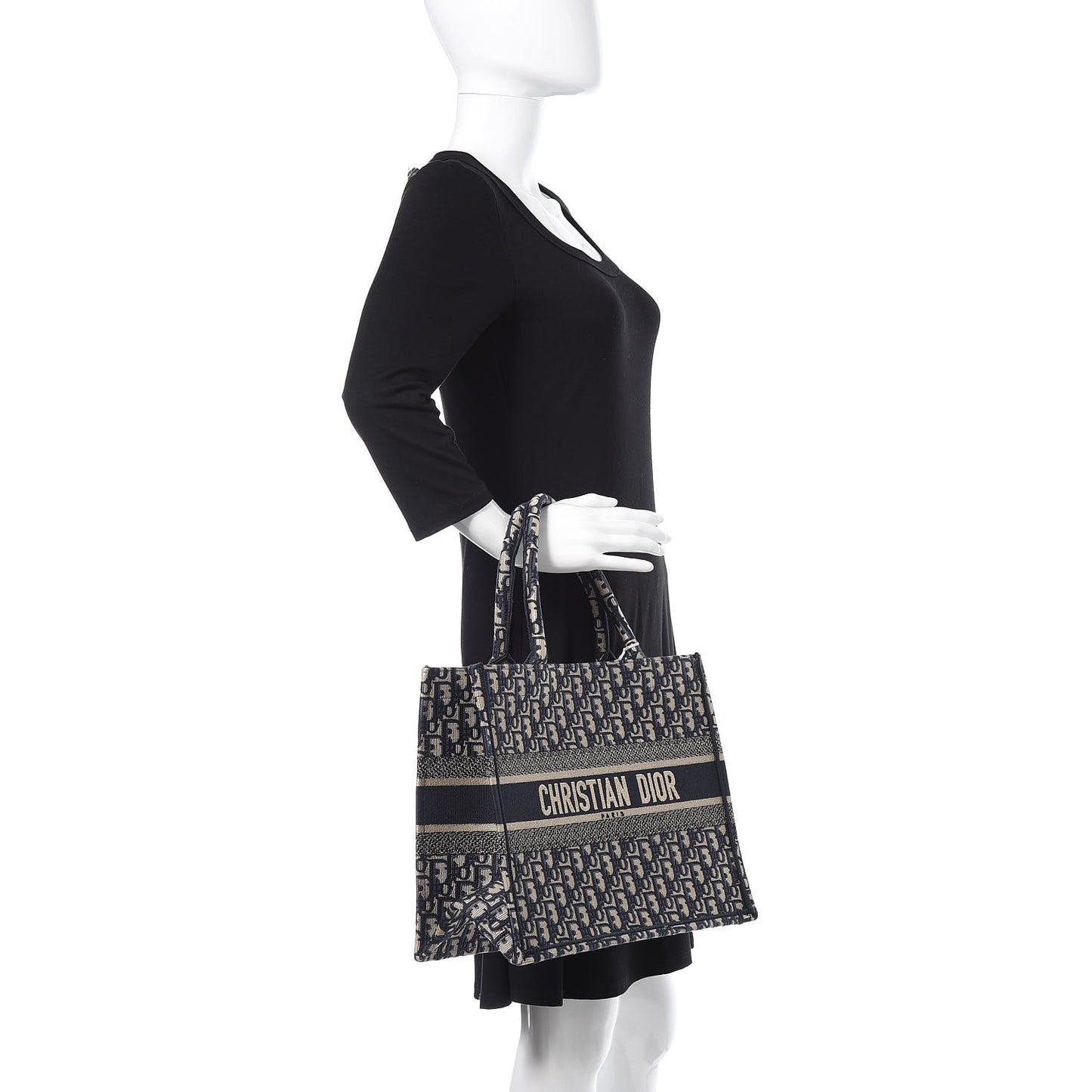 Oblique Medium Book Tote Blue Multicolor