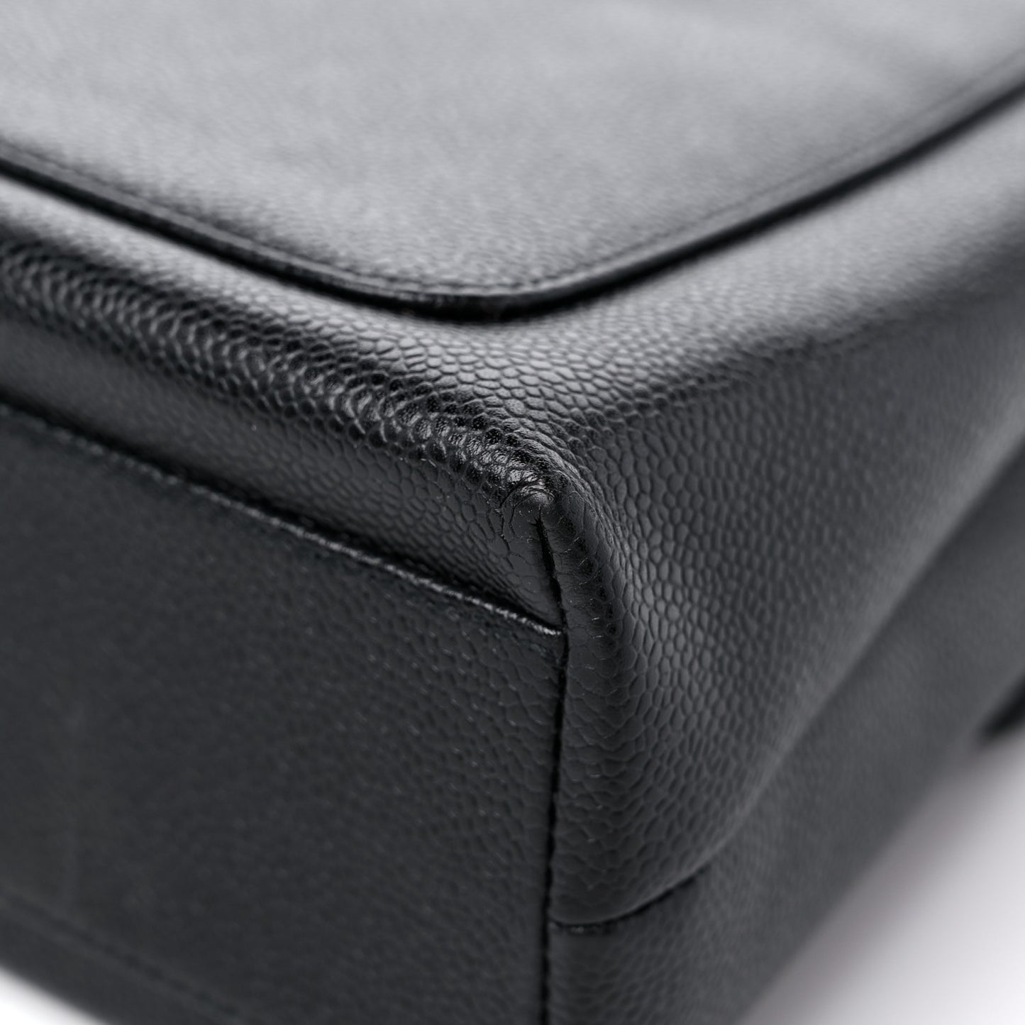 Caviar Jumbo Kelly Flap Black