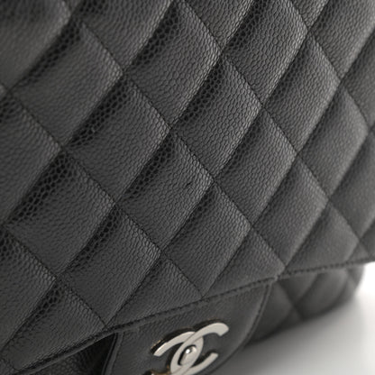 Chanel Caviar Quilted Jumbo Single Flap Black 16 of 17