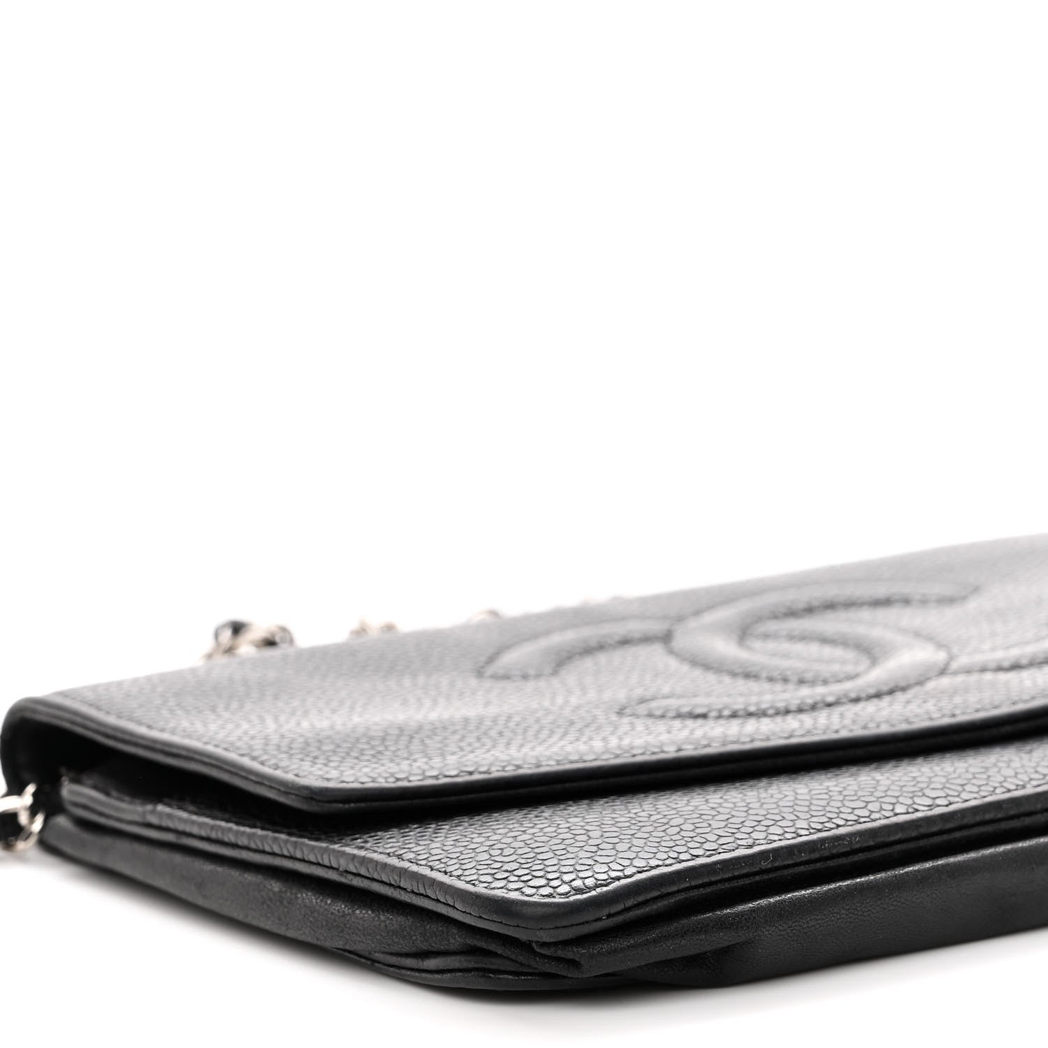 Chanel Caviar Timeless CC Wallet On Chain WOC Black 9 of 11
