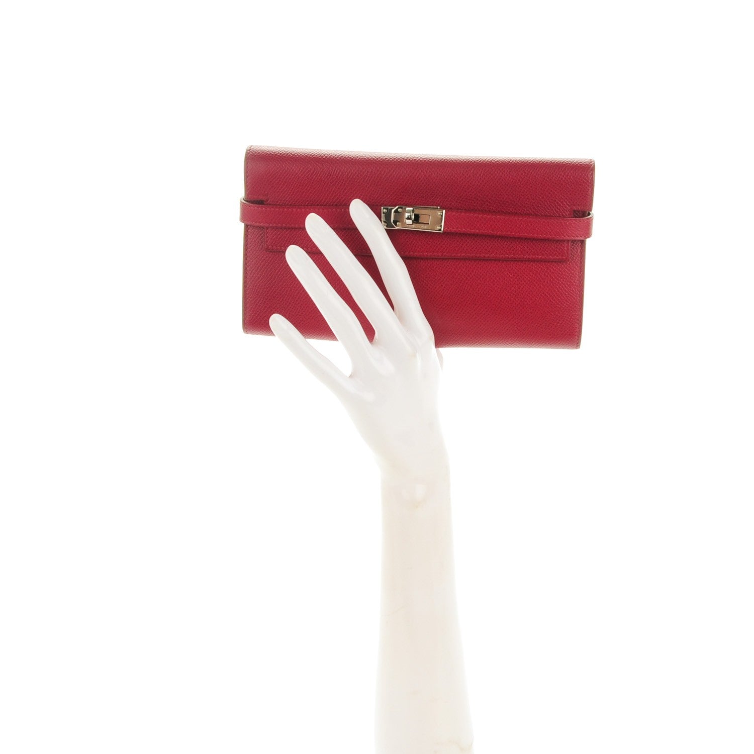 Hermes Epsom Kelly Longue Wallet Rubis 2 of 14