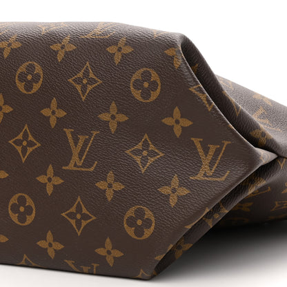 Louis Vuitton Monogram Flower Zipped Tote MM Black 10 of 12
