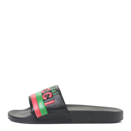 Gucci Nappa Original Gucci Mens Slide Sandals 10 Black 1 of 6