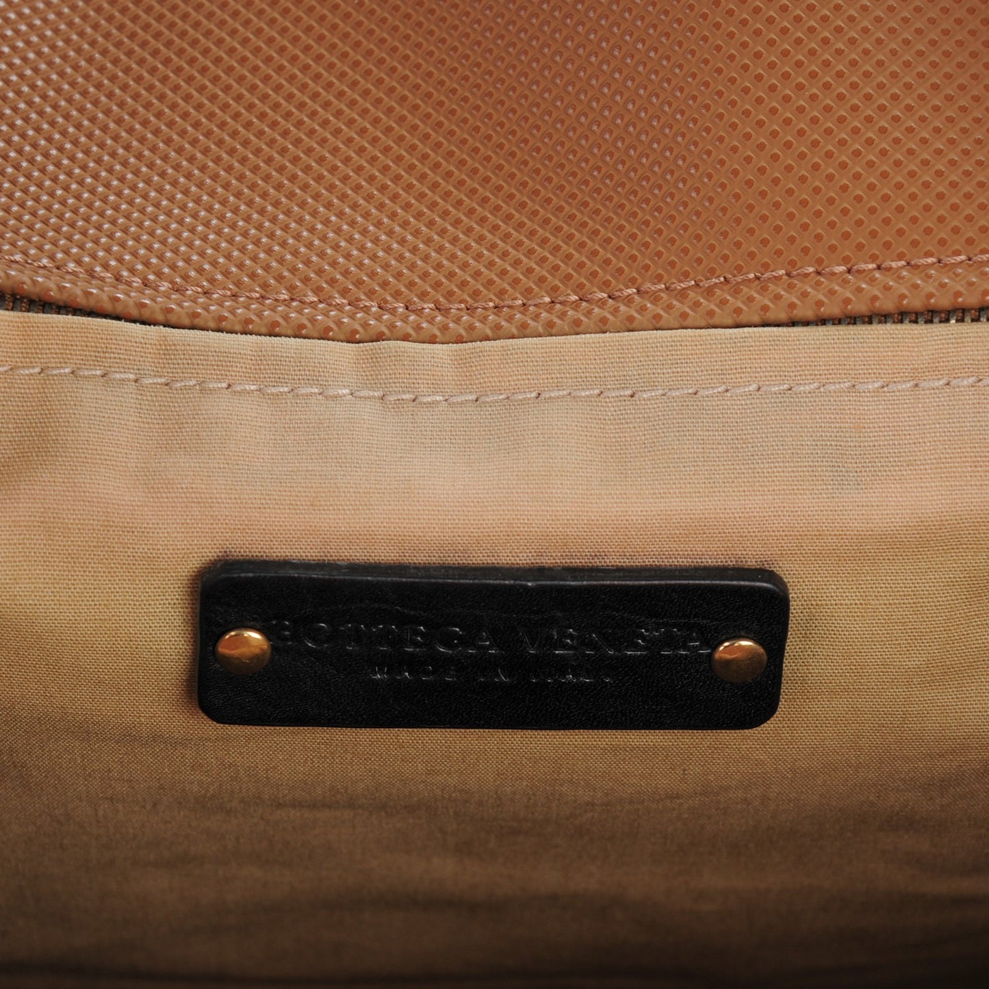 Rubberized Canvas Marco Polo Tote Brown