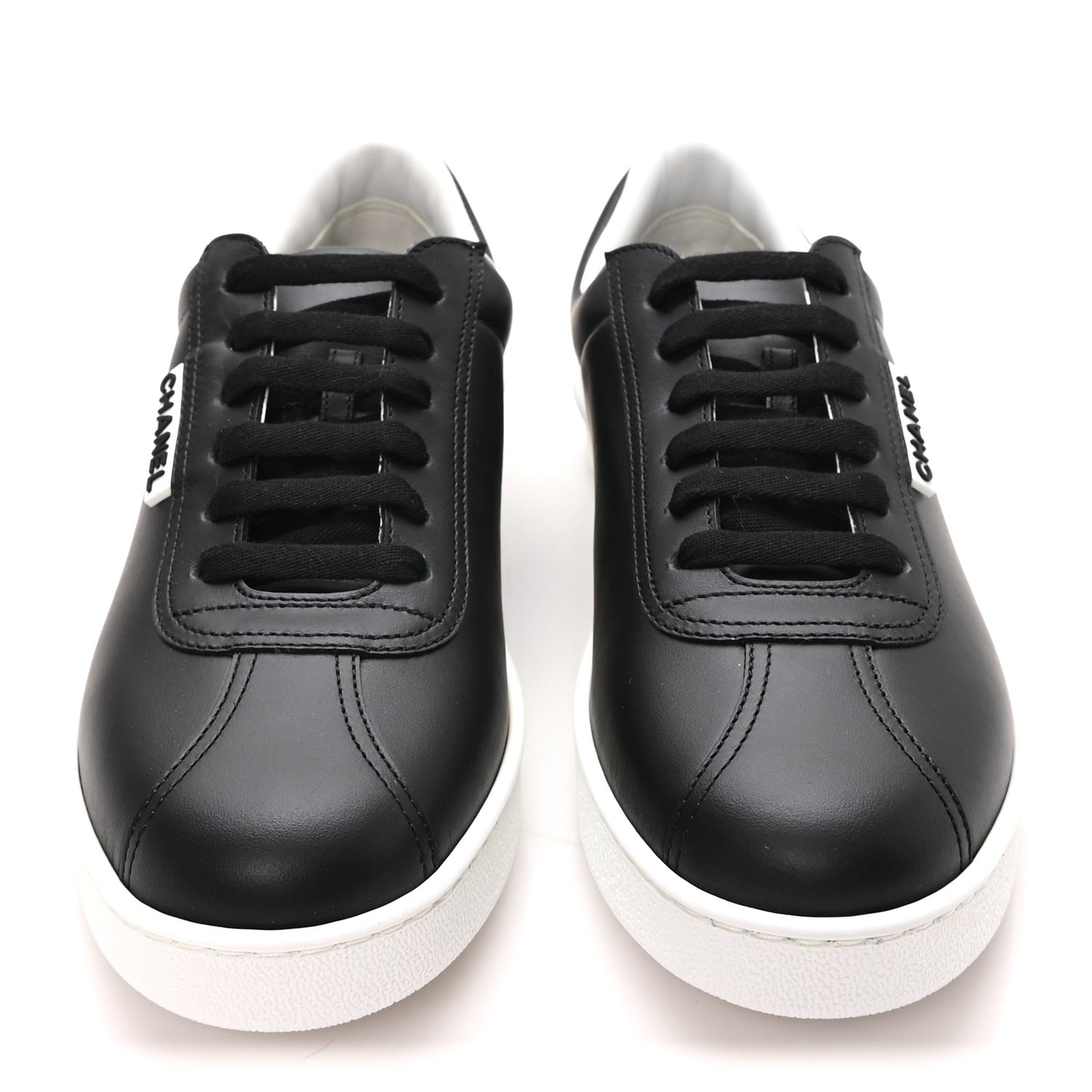 Calfskin CC Womens Sneakers 39.5 Black