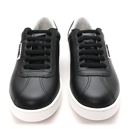 Chanel Calfskin CC Womens Sneakers 39.5 Black 3 of 9