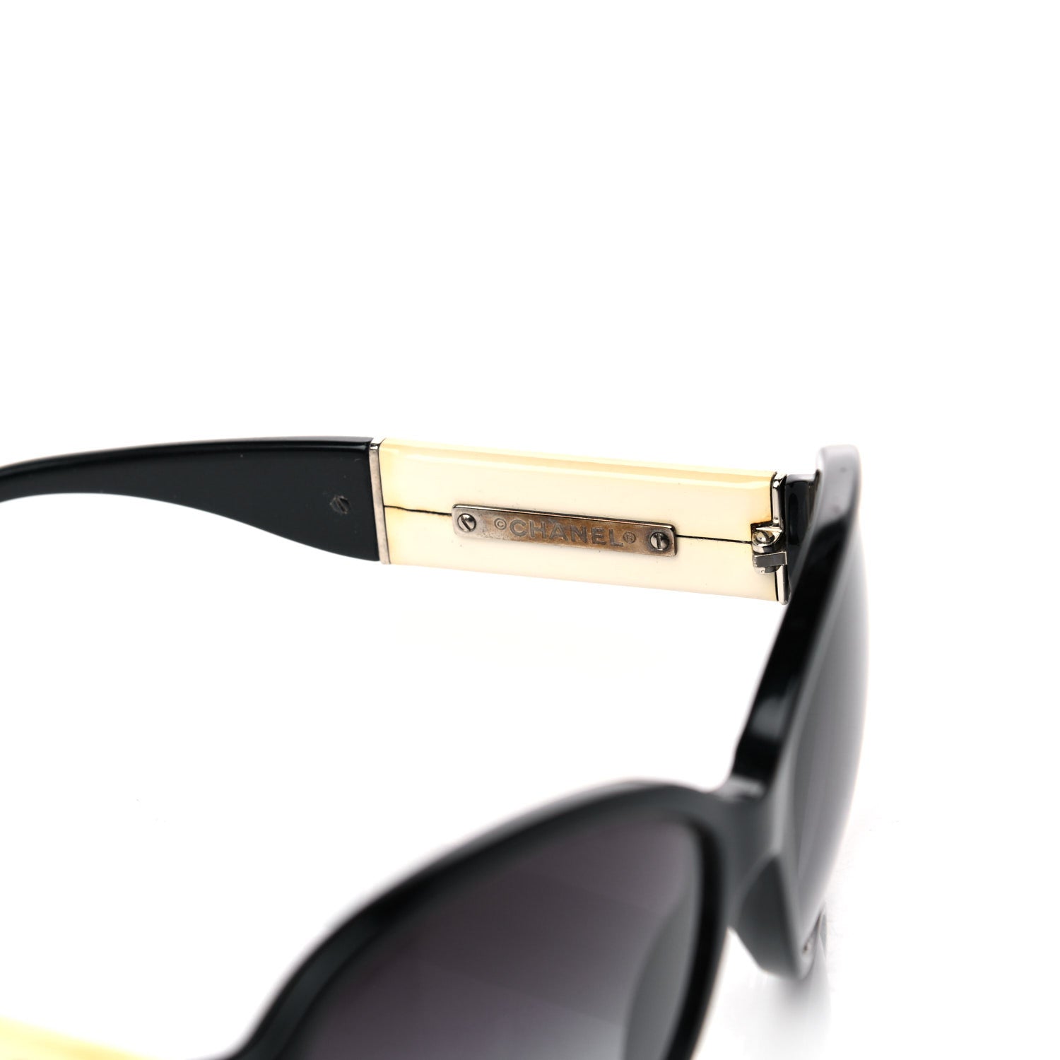 Chanel Acetate CC Sunglasses 5229Q Black White 7 of 10
