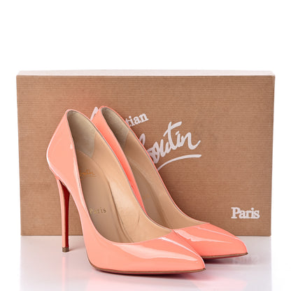 Christian Louboutin Patent Pigalle Follies 100 Pumps 35.5 Flamingo 11 of 11